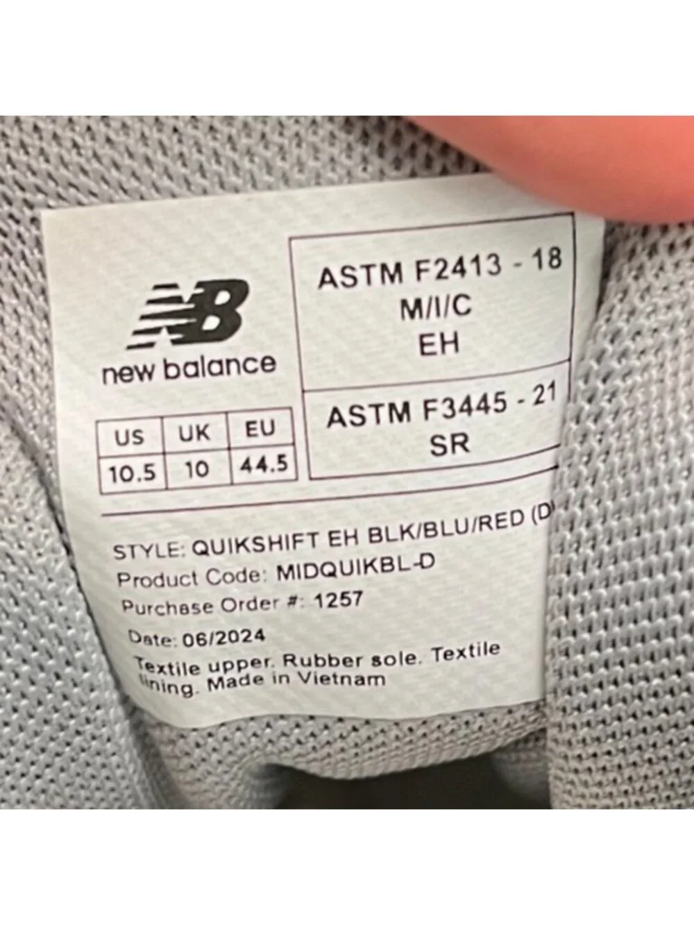 New Balance please review